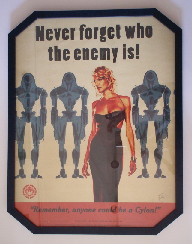 "Battlestar Gallactica" Poster - Octagonal Frame Example
